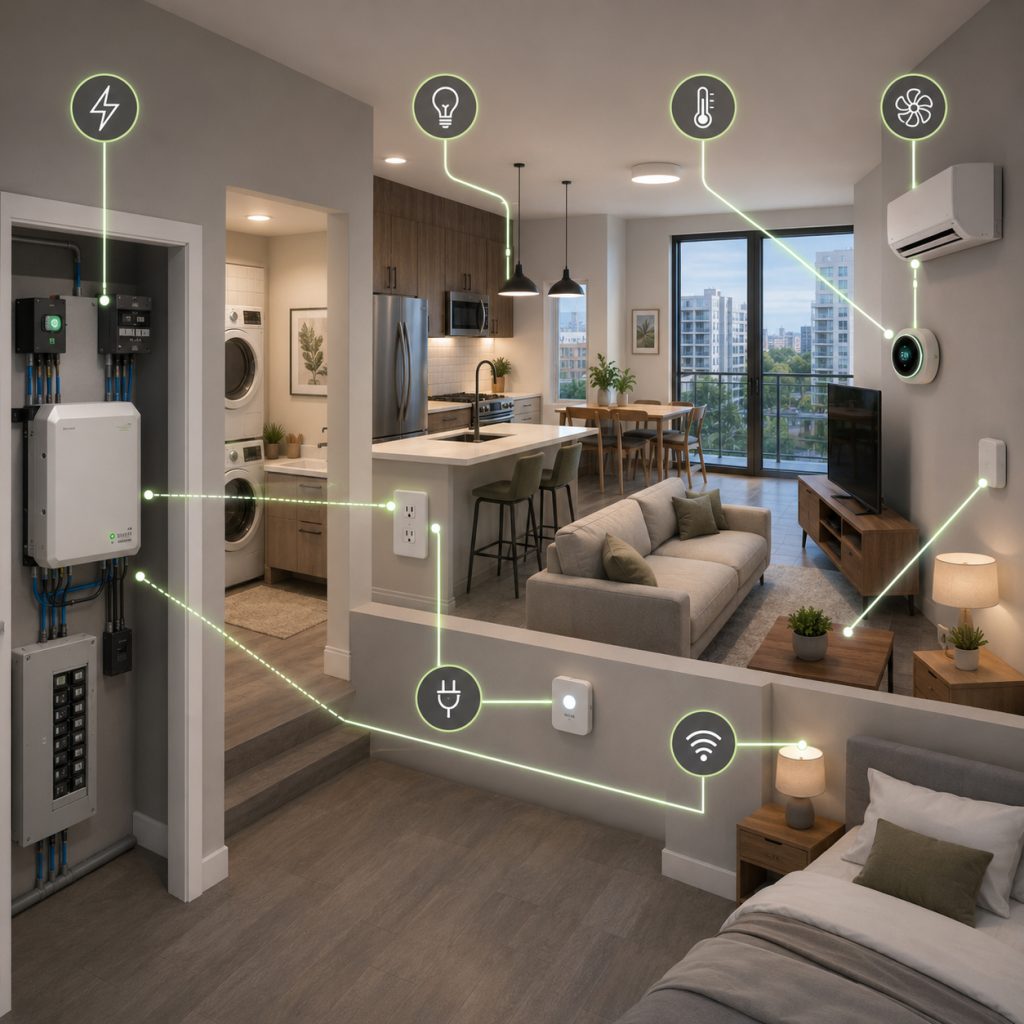 Smart in-suite energy management​-EVECTRIX ELECTRIC LOAD MANAGEMENT SYSTEM